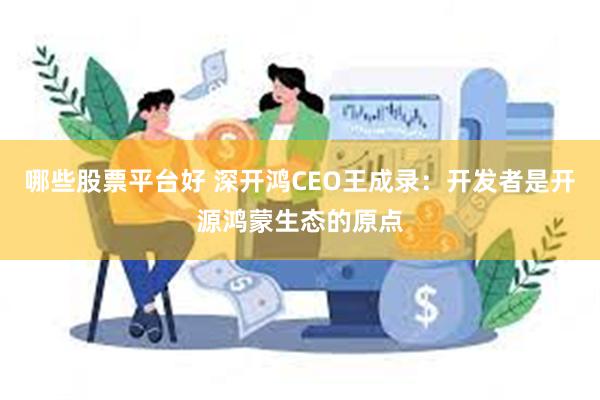 哪些股票平台好 深开鸿CEO王成录：开发者是开源鸿蒙生态的原点